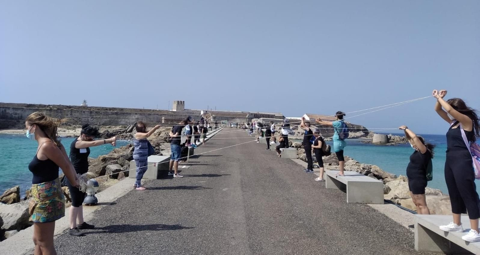 Actividad contra la trata organizada en Tarifa por Márgenes y Vínculos