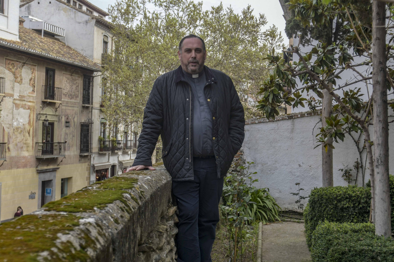 El consiliario de la Federación de Cofradías de Granada, José Gabriel Martín