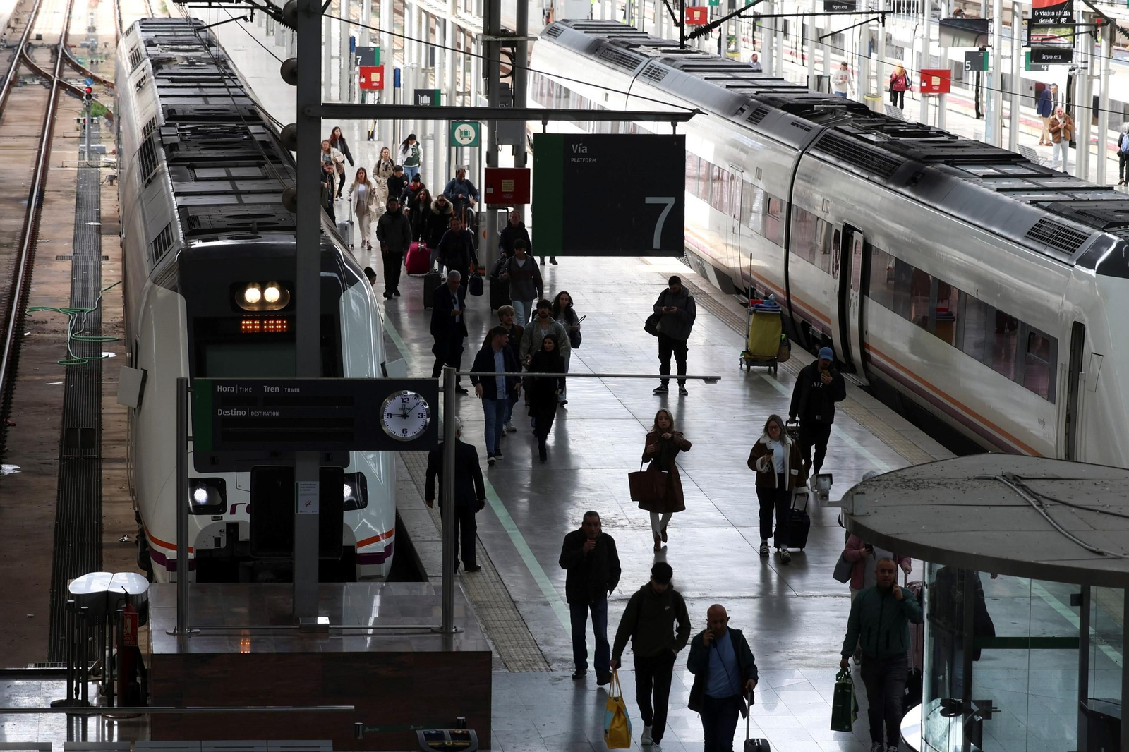 Estación de tren María Zambrano en Málaga.