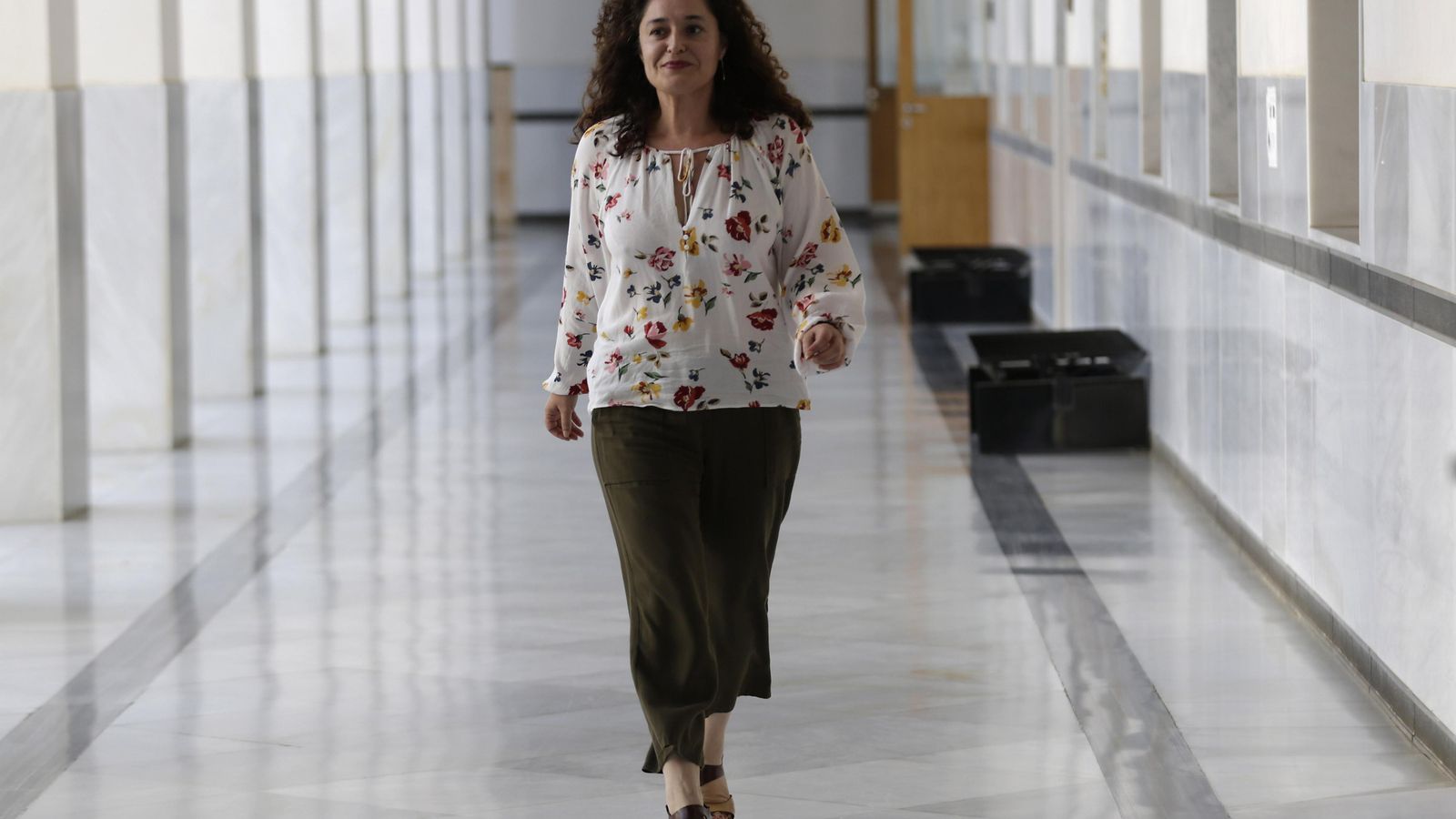 Inma Nieto, en los pasillos del Parlamento.