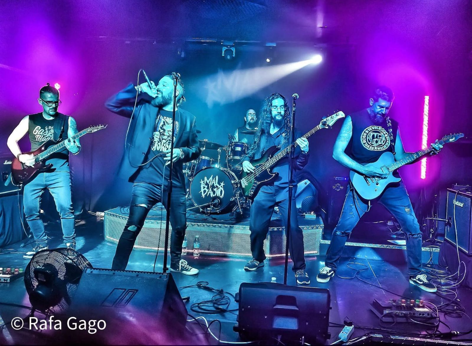 Malbajío, durante una actuación en directo.