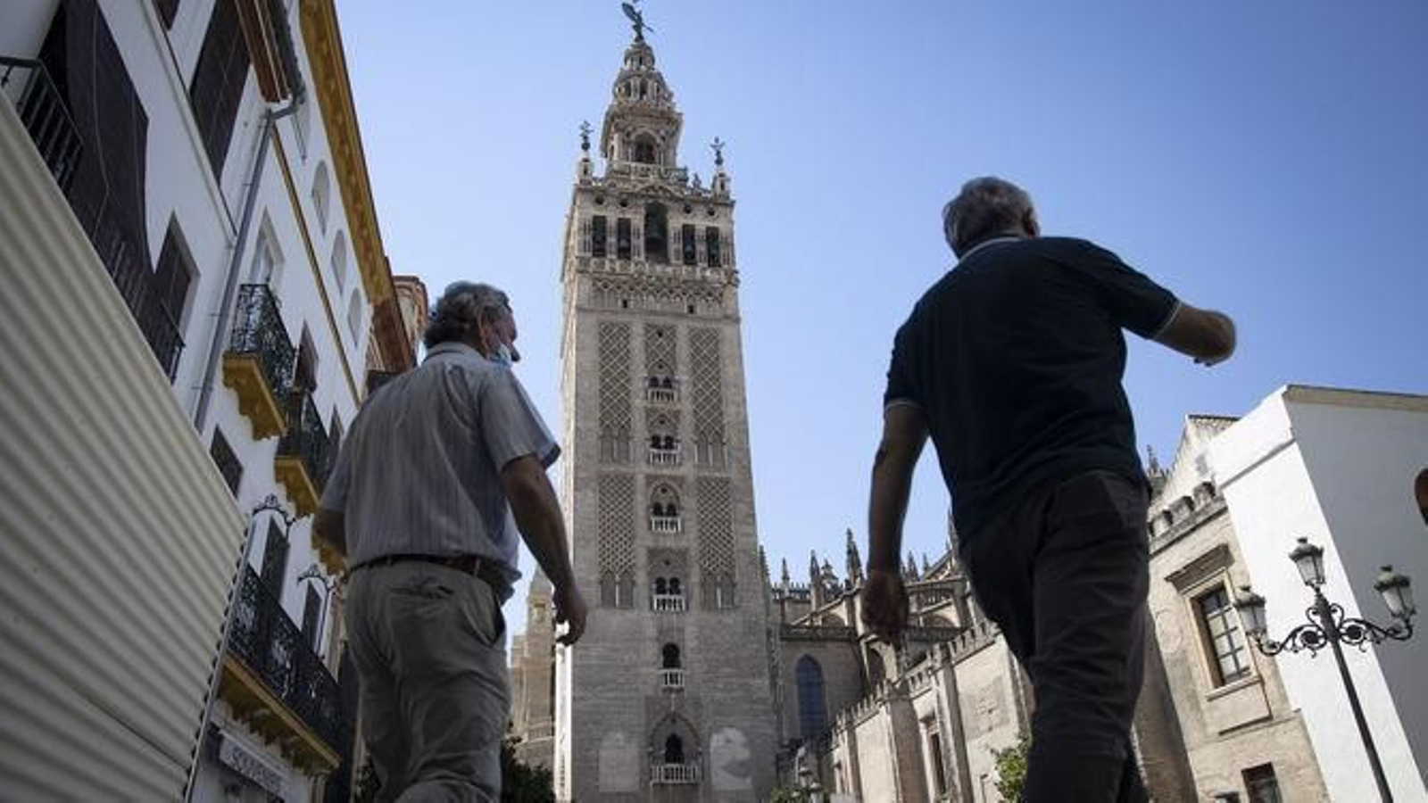 La fachada norte de la Giralda, cuya restauración se acometerá en 2023. La fachada norte de la Giralda, cuya restauración se acometerá en 2023.