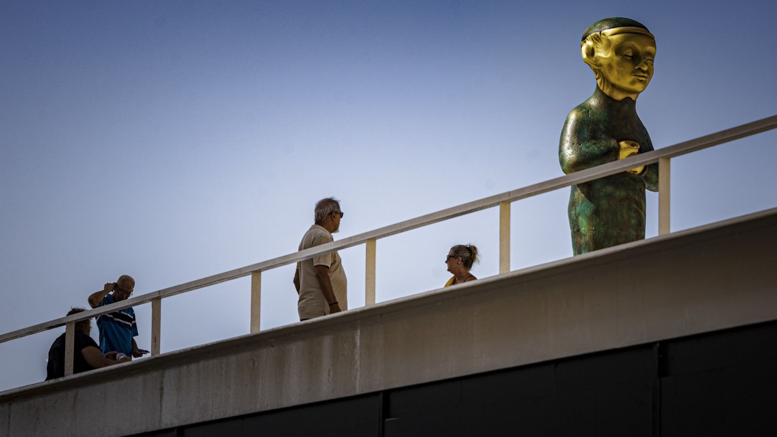 El monumento fenicio del Espacio Entrecatedrales, que acoge una exposición de cultos funerarios de la época.