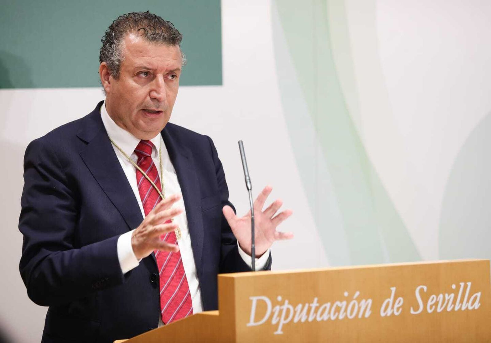 Javier Fernández, presidente de la Diputación