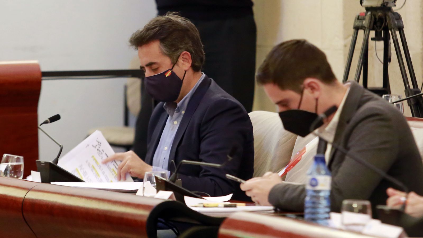 Antonio Saldaña, durante el debate del estado de la ciudad.