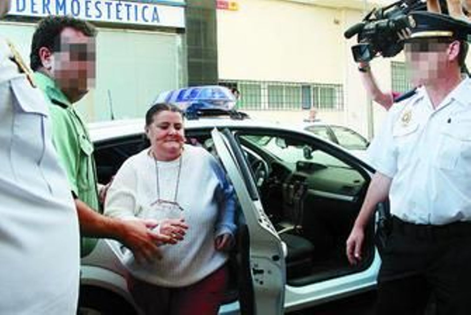 Isabel García, a su llegada a los juzgados de Huelva.