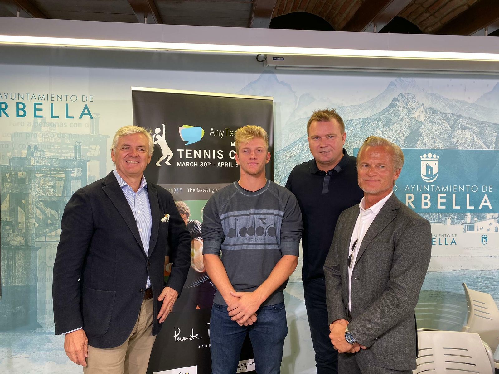 La presentación del Marbella Tennis Open 2020.