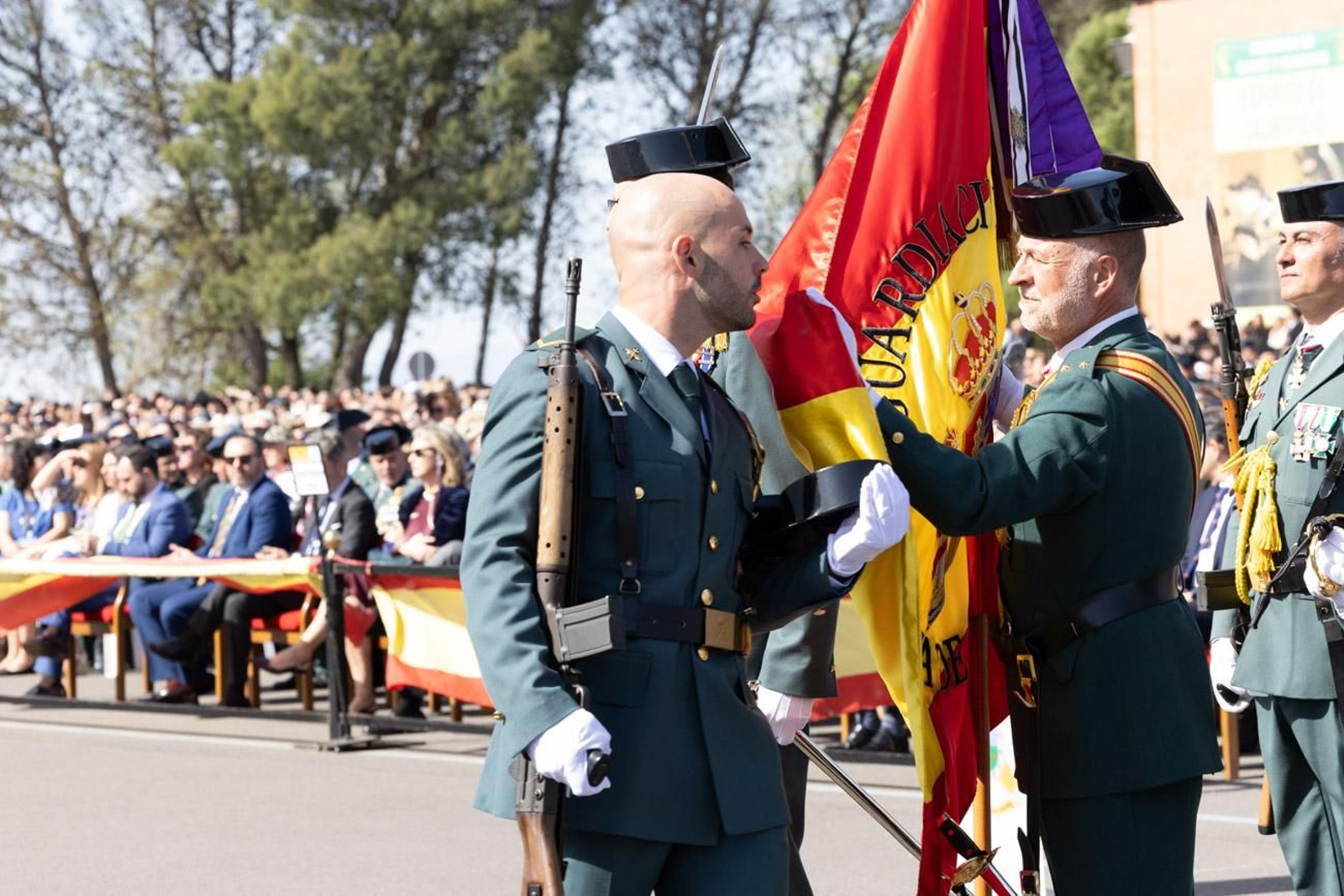 Acto de jura de bandera de la 130ª promoción de guardias civiles de la Academia de Baeza