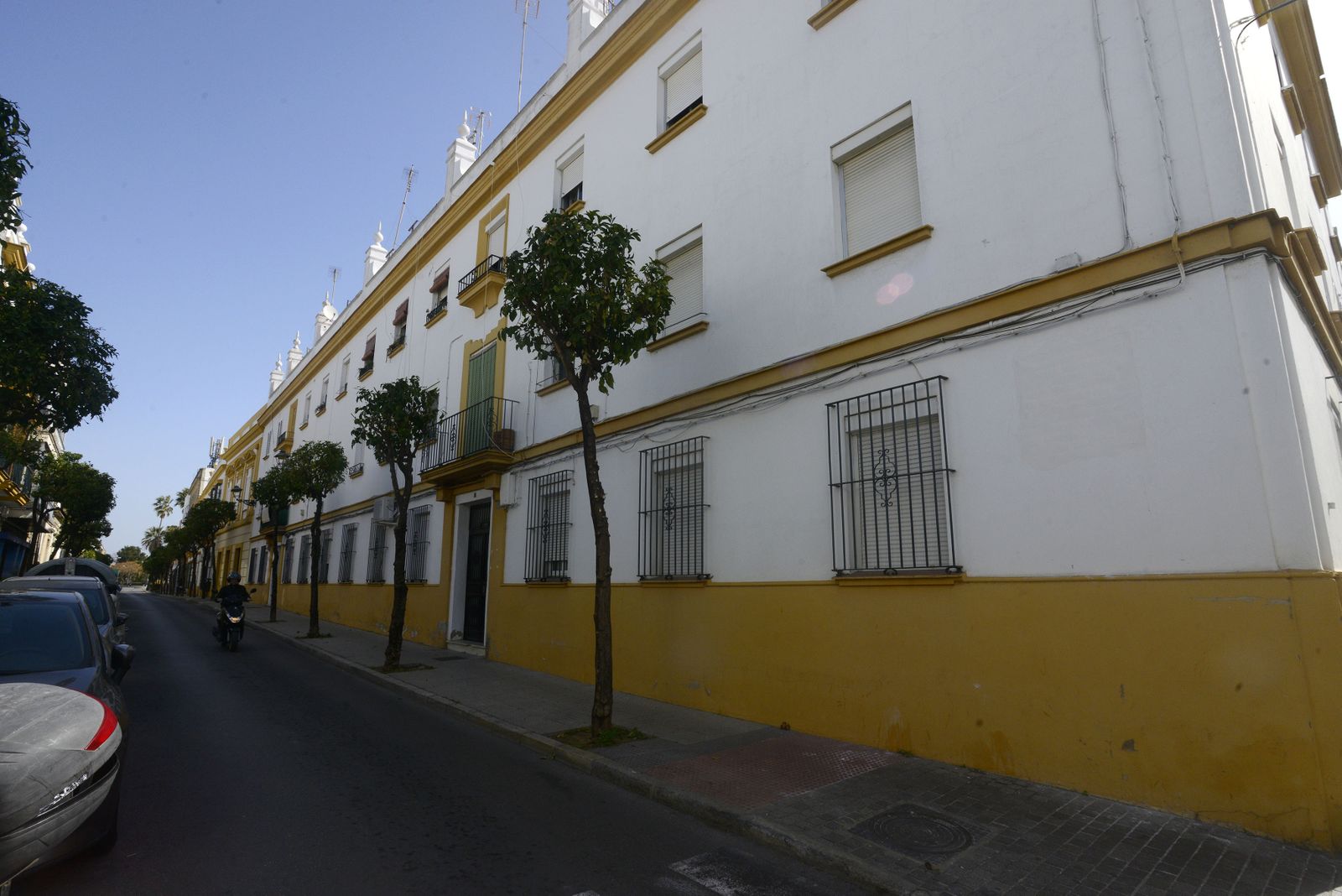 La fachada del número 13 de la calle Cielo, ya sin la placa.