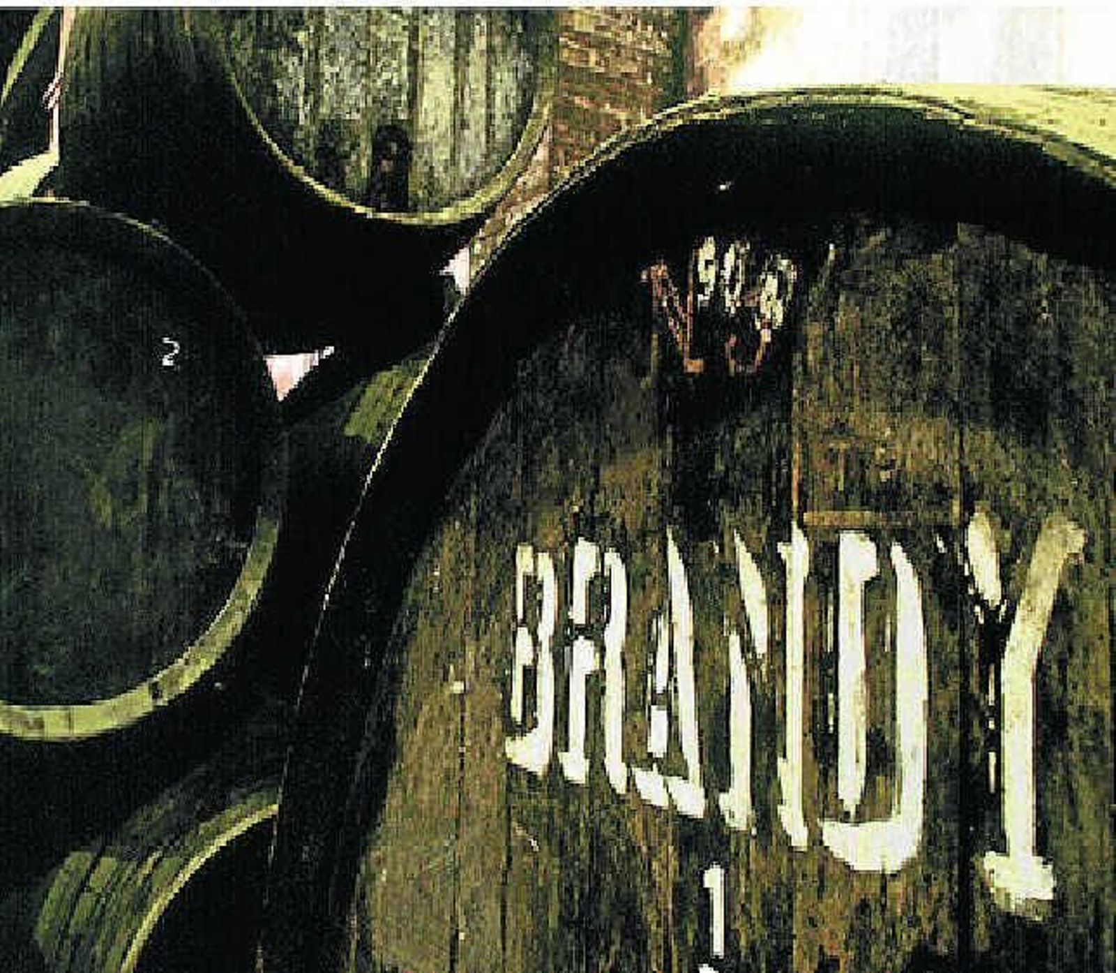 Botas de brandy en una bodega del Marco de Jerez.