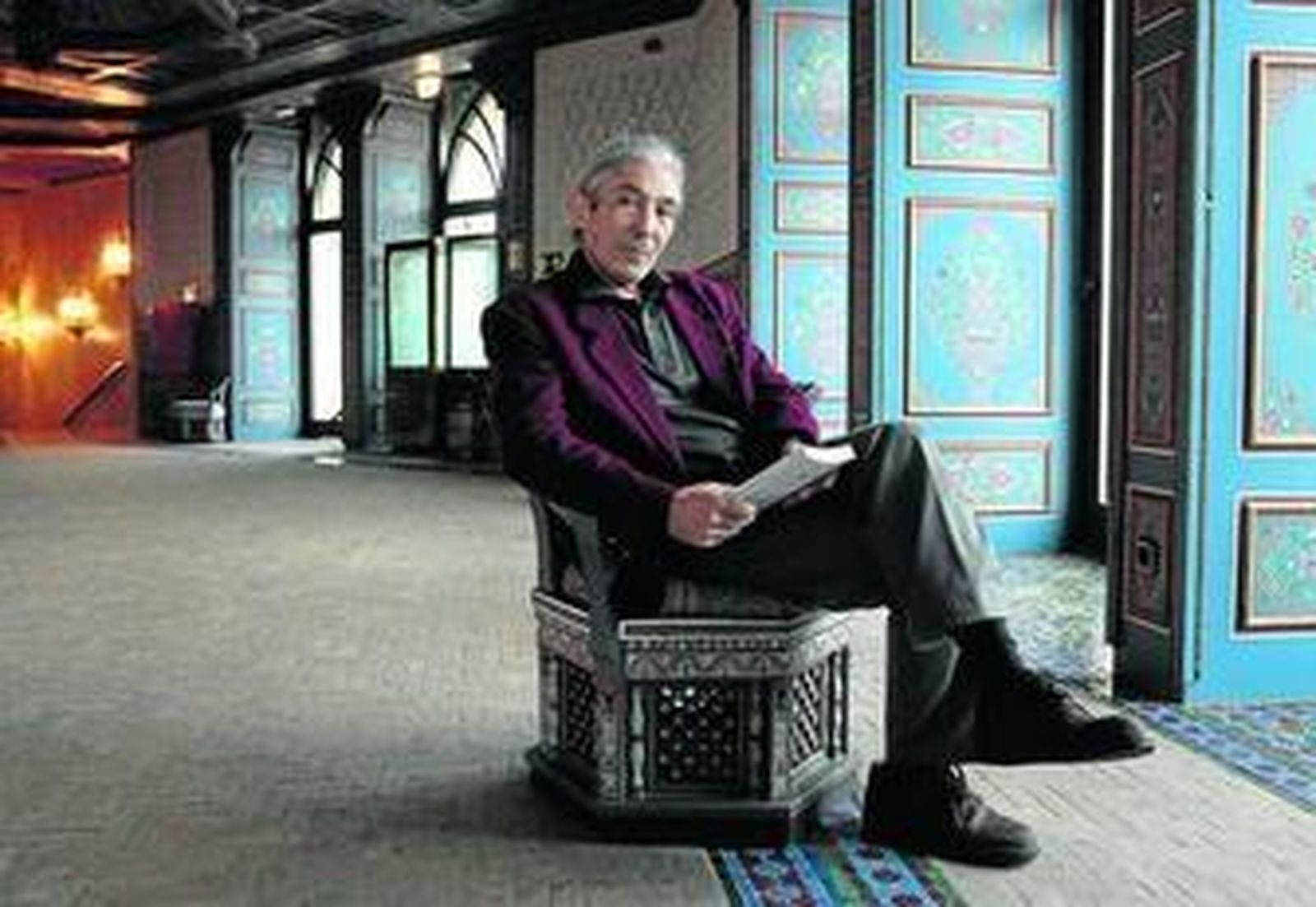 El escritor argelino Boualem Sansal, fotografiado en su visita a la Fundación Tres Culturas de Sevilla.