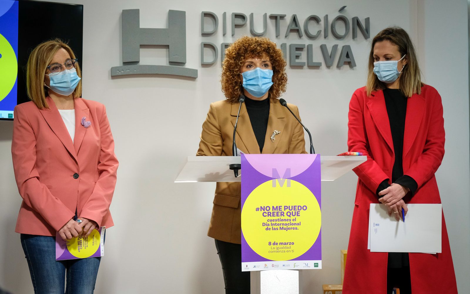 Presentación de los actos del 8M en Huelva.