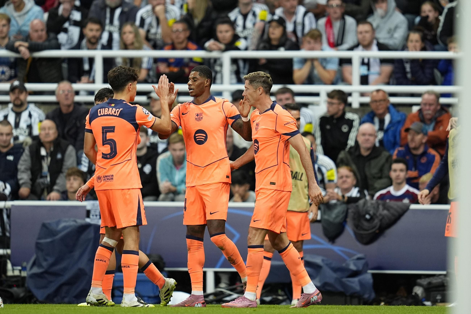 Las fotos del Newcastle-Barcelona