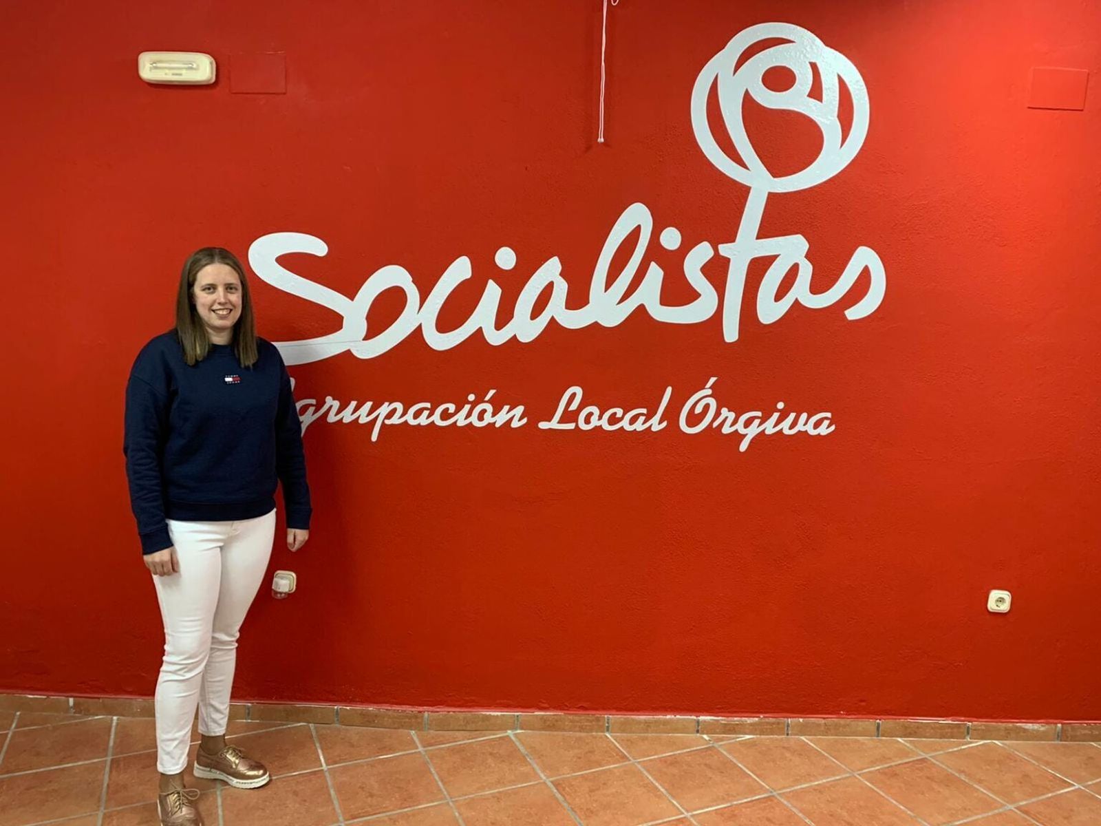 La portavoz socialista en el Ayuntamiento de Órgiva, María Morillas