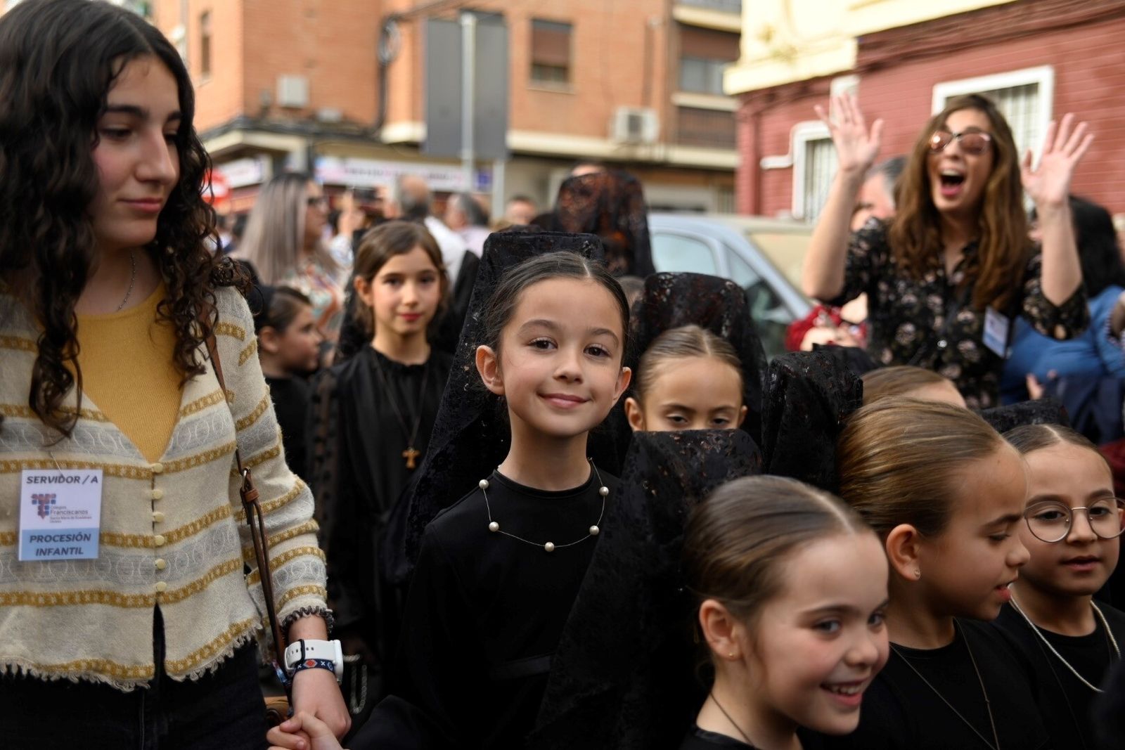 La procesión infantil del colegio Franciscanos de Córdoba, en imágenes
