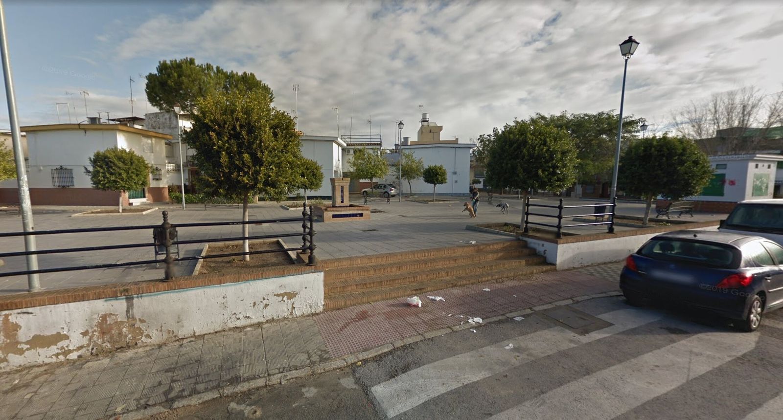 El hombre se prendió fuego en una plazoleta junto a la calle Duero.