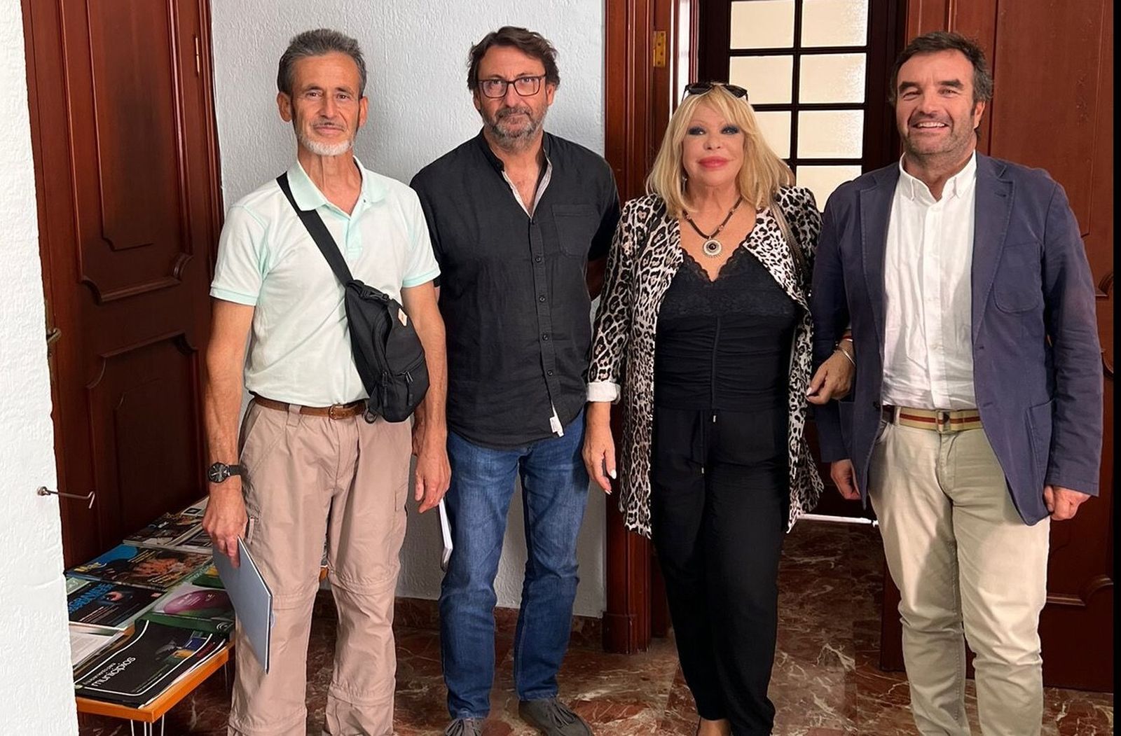 Una imagen tras la reunión en el área de Medio Ambiente.