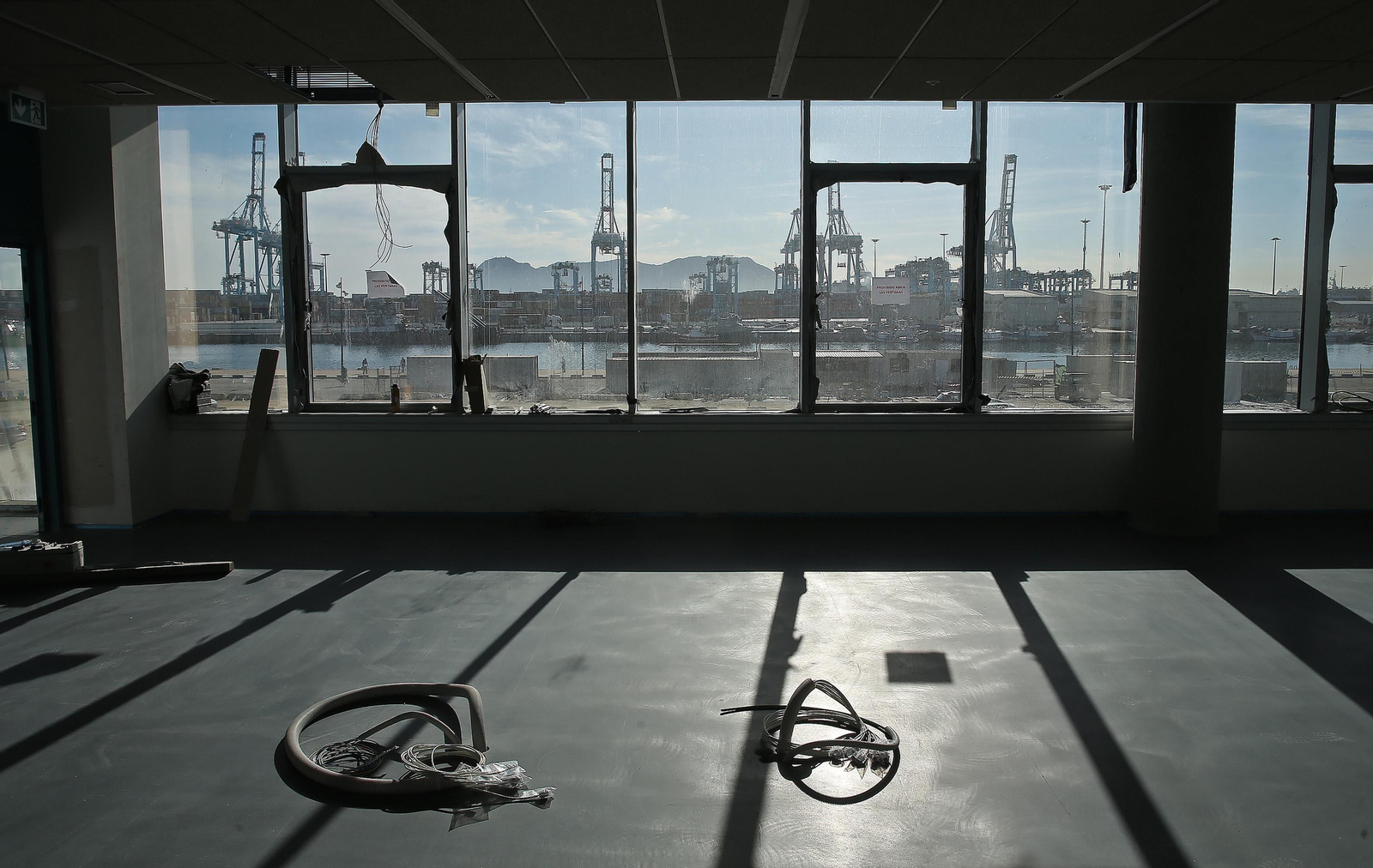 Fotos de la visita a las obras del Centro de Innovación de la UCA del Lago Marítimo en Algeciras