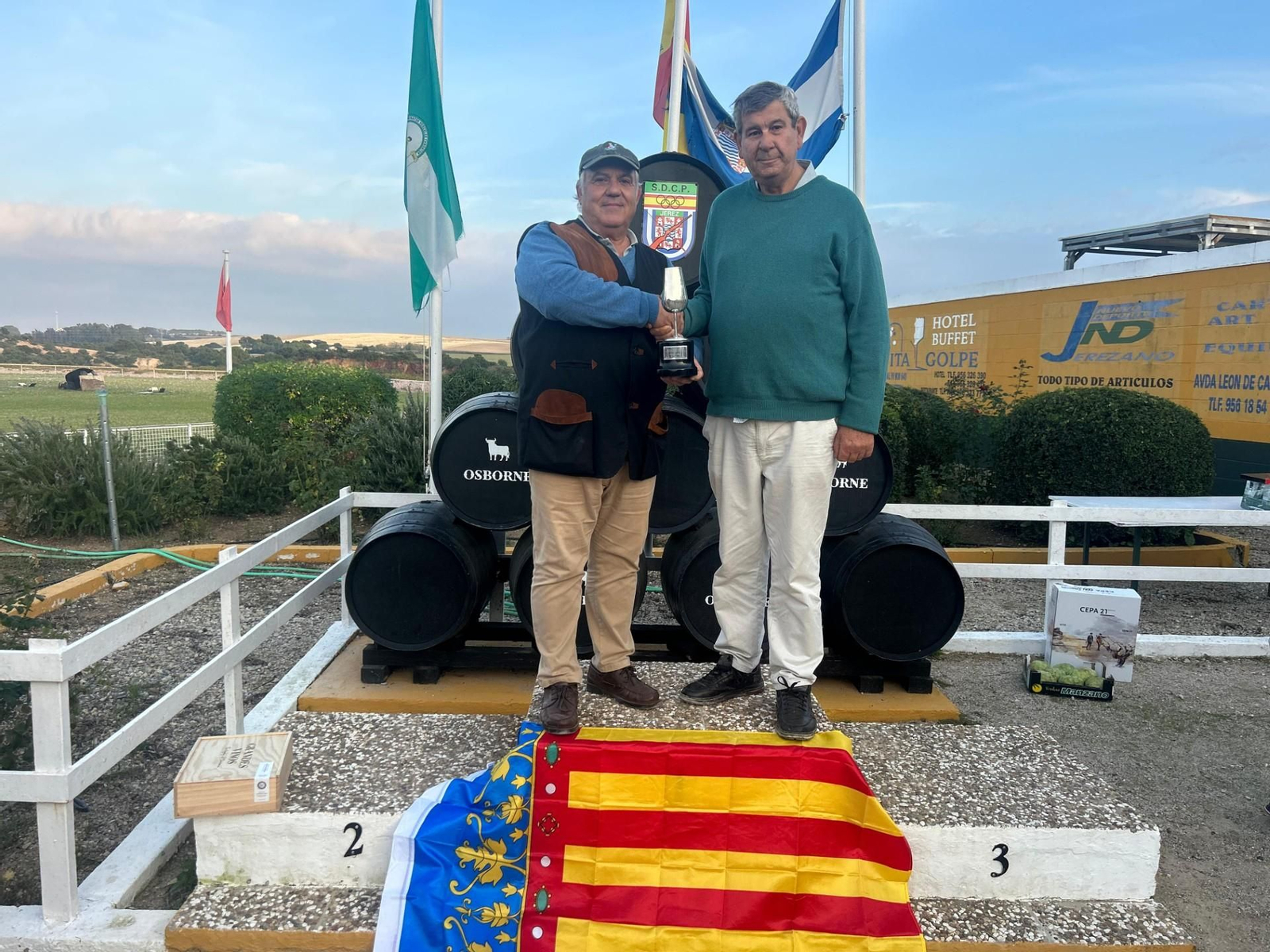 Ganador de la tirada, Bruno Pemán.