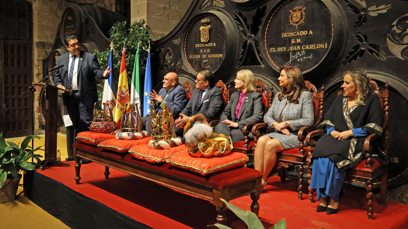 Presentación de los Reyes Magos 2024 de Jerez en Bodegas González Byass