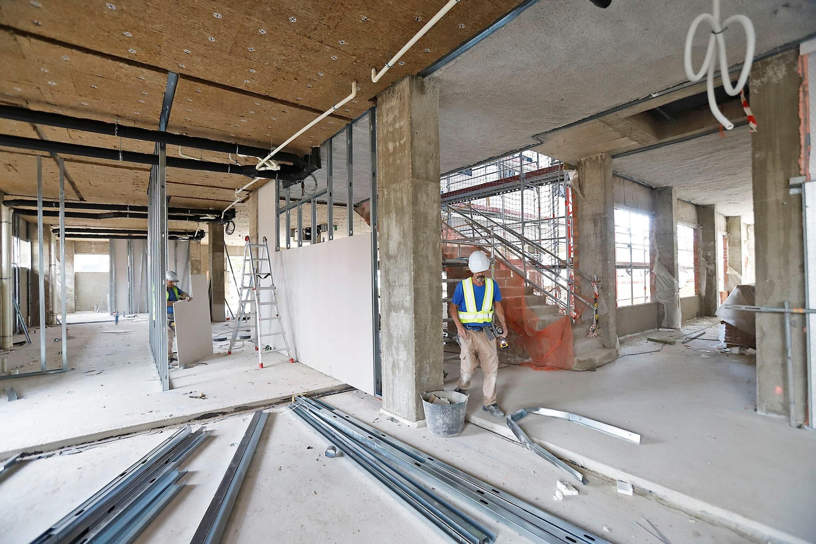 Imágenes de las obras de la residencia de estudiantes de Huelva