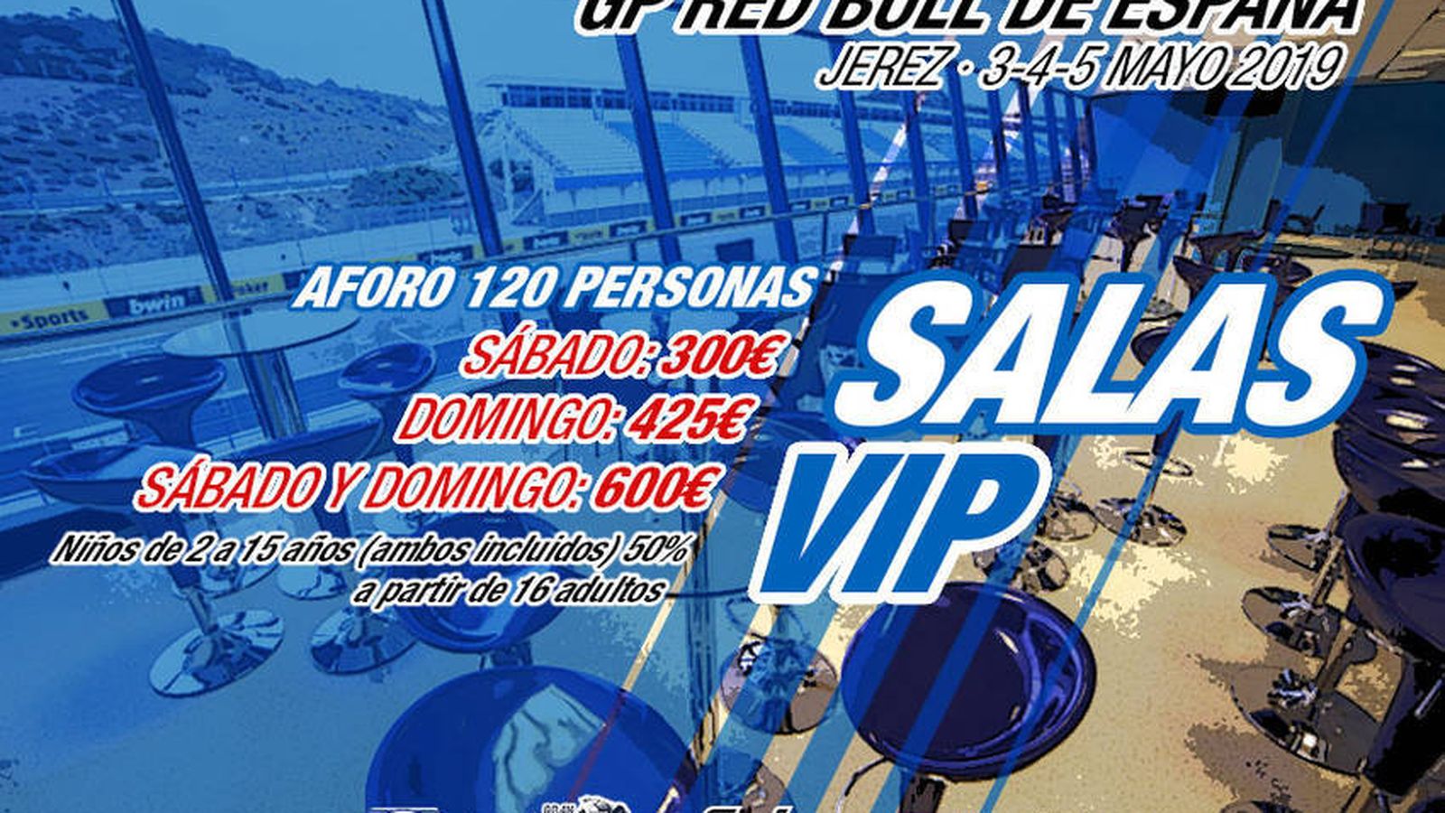 Por primera vez se venden pases para las Salas VIP.