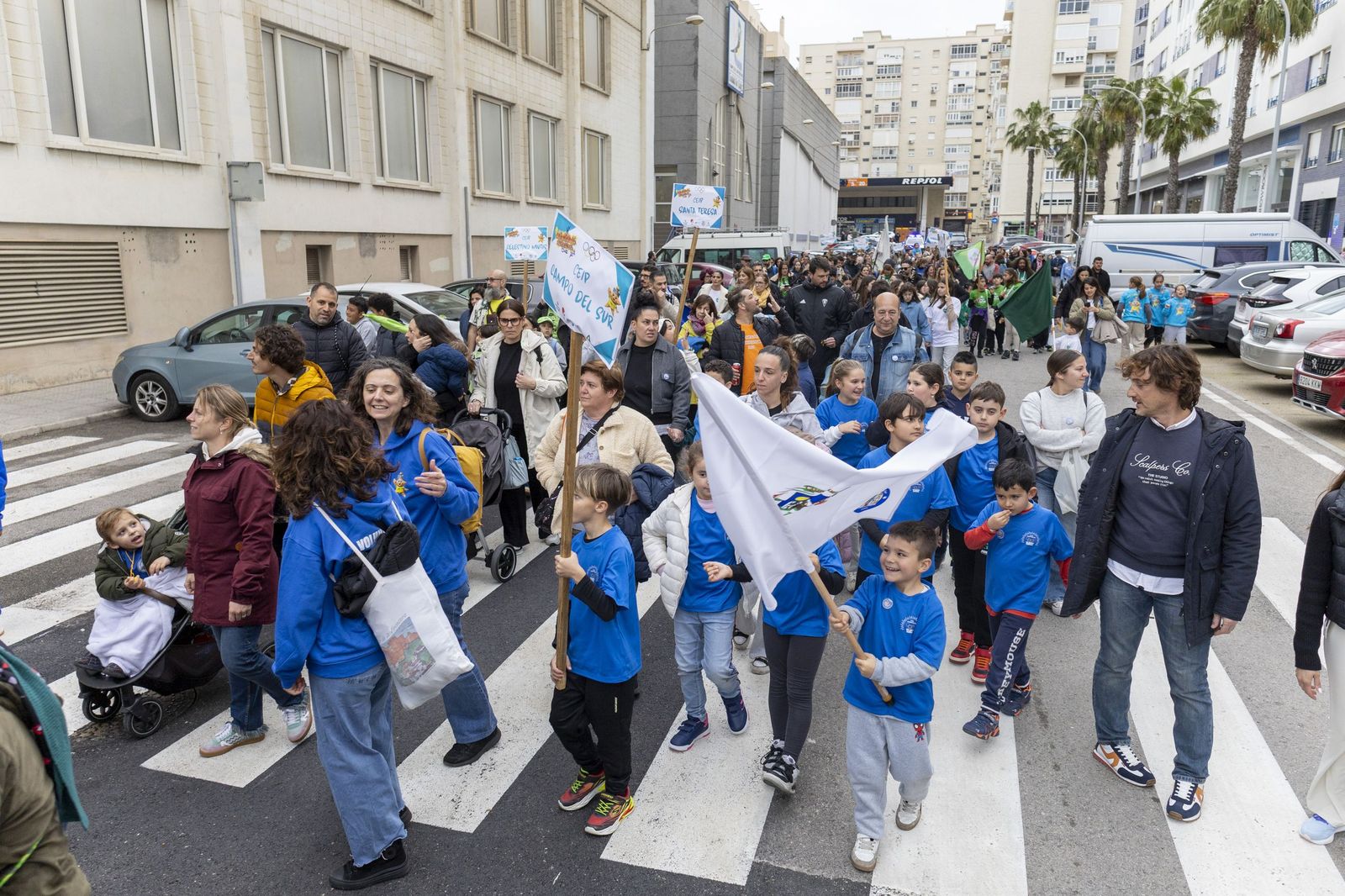 Las imágenes de la inauguración de VI Olimpiadas Escolares de la Escuela Pública de Cádiz