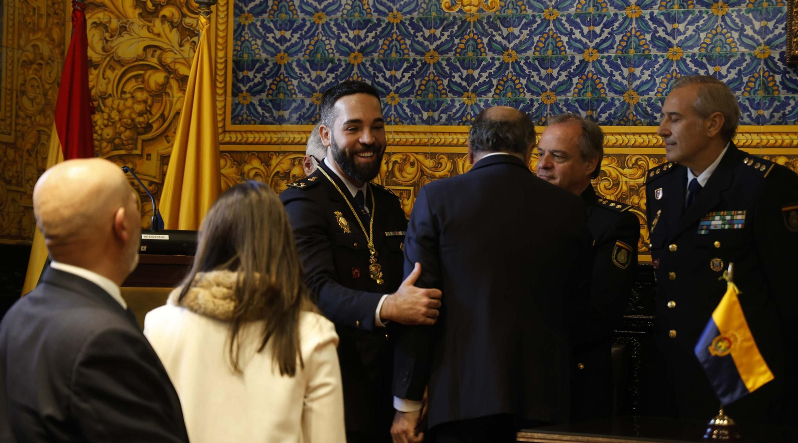 Las fotos del homenaje en Algeciras al inspector jefe de la Policía Nacional Francisco González Suárez