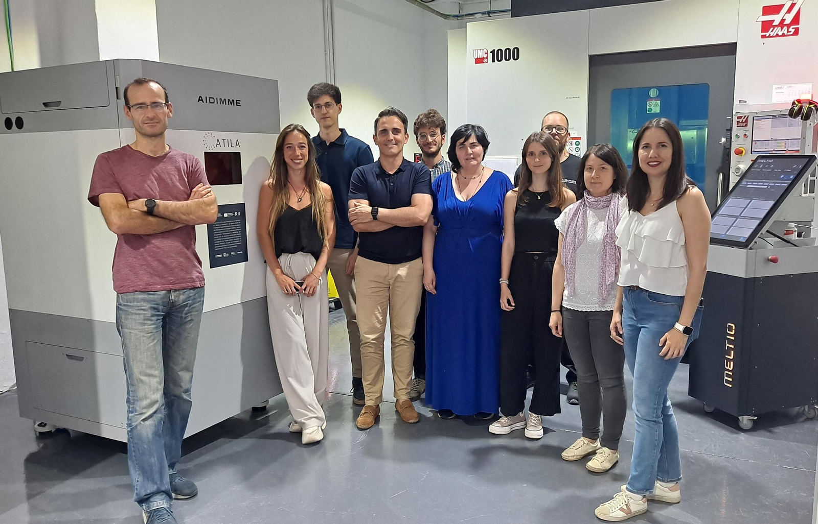 Miembros del proyecto ATILA, personal técnico y de investigación de AIDIMME, de MELTIO y de SICNOVA.