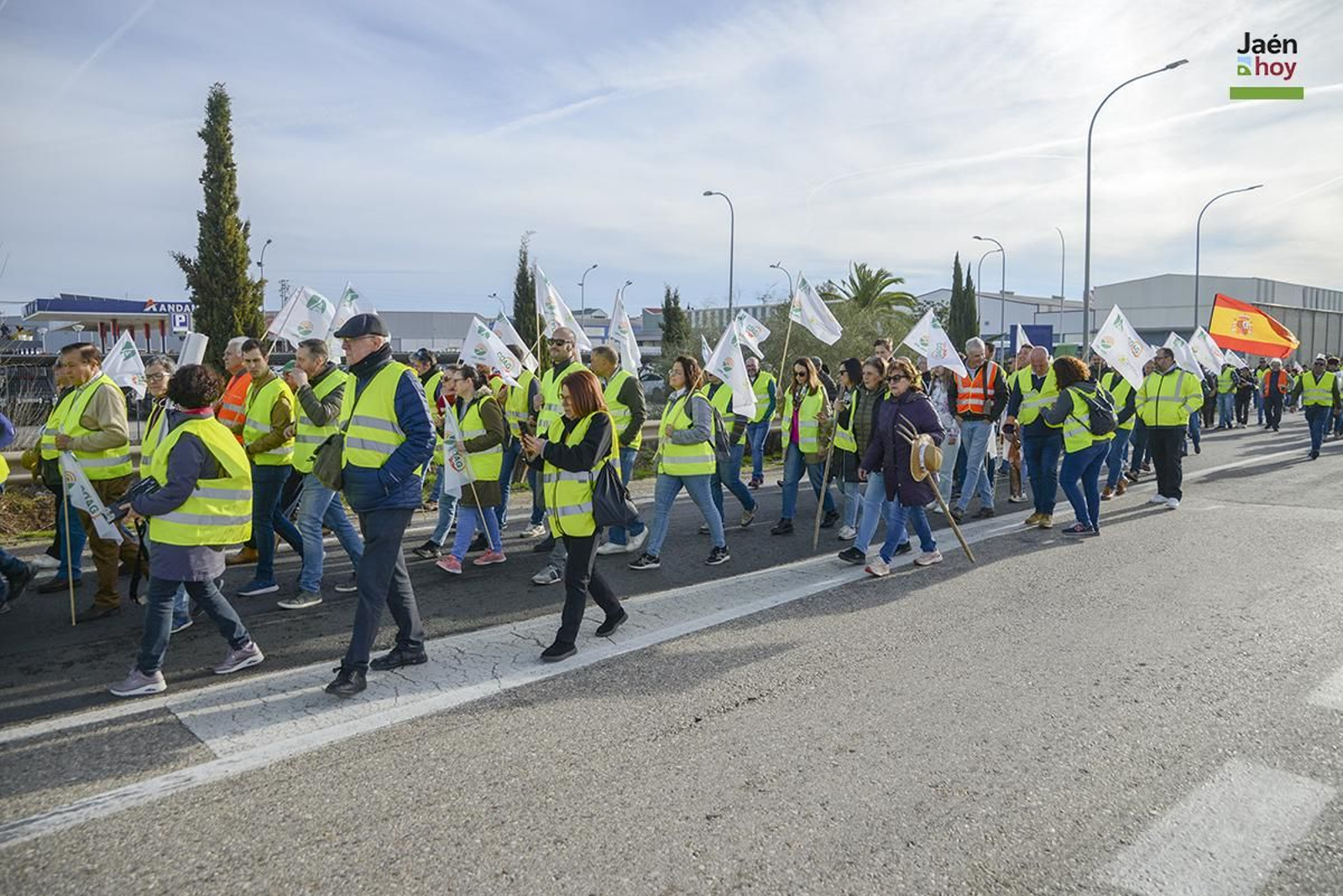 El campo protesta en Jaén por las medidas de la PAC.