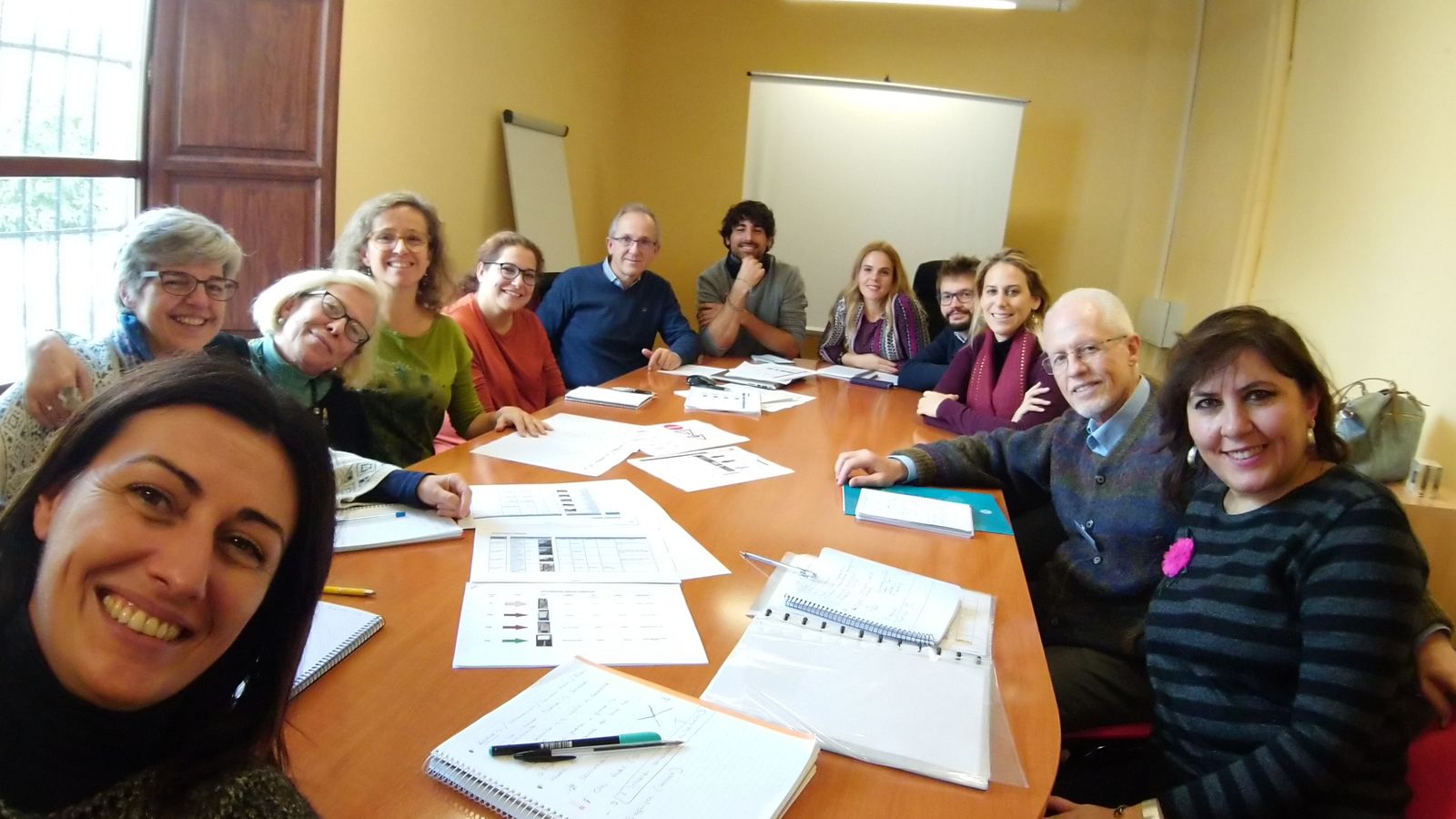 Una de las reuniones para desarrollar el proyecto