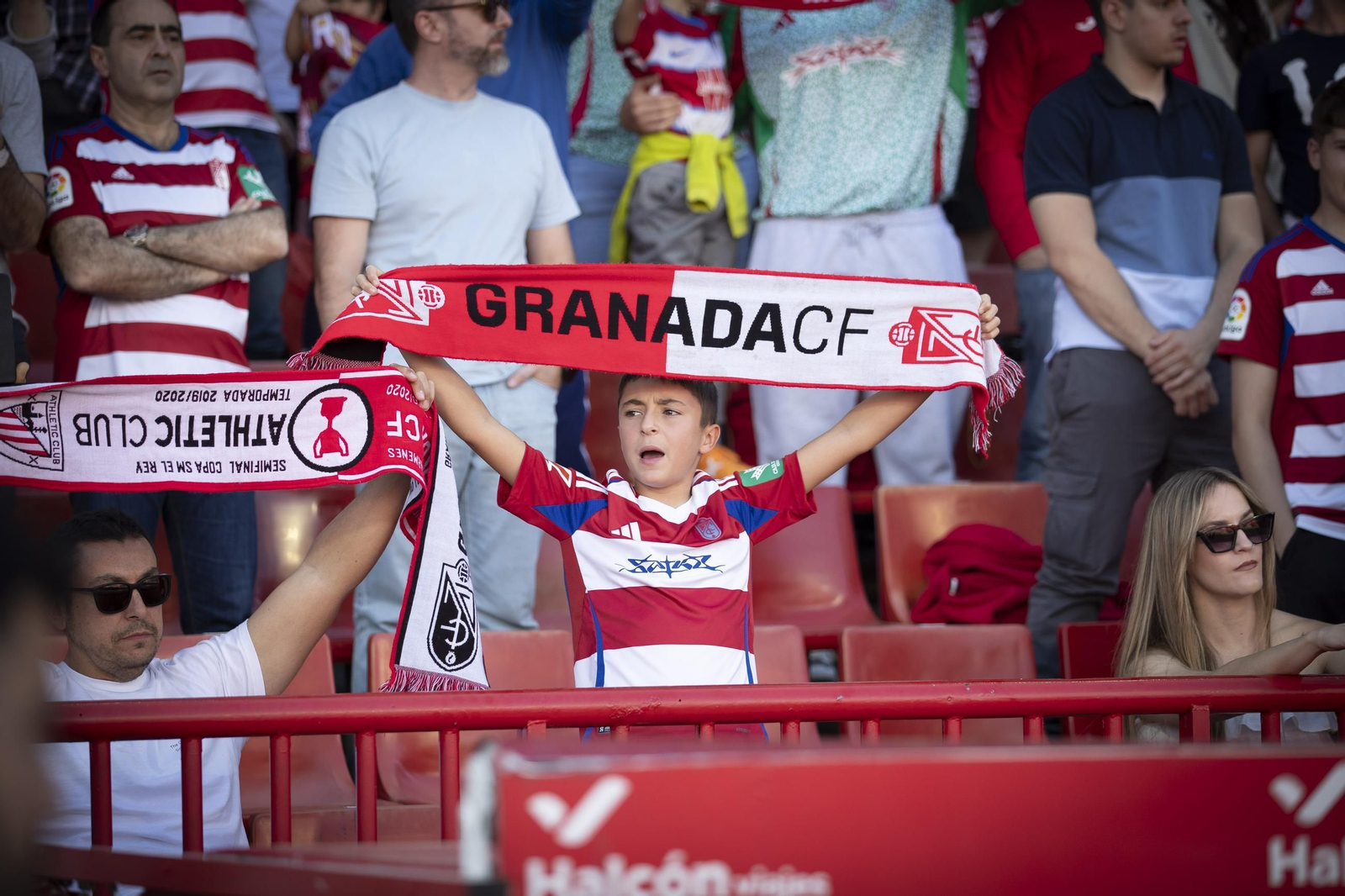 Encuéntrate en la grada de Los Cármenes en el partido del Granada CF-Elche