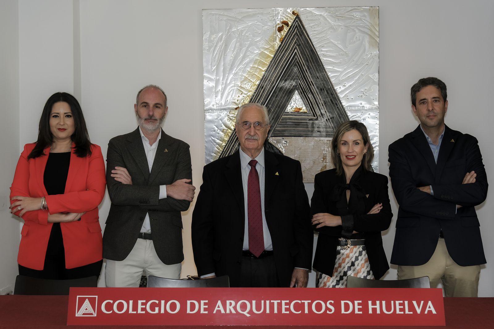 Acto de renovación de la Junta de Gobierno del Colegio Oficial de Arquitectos de Huelva.