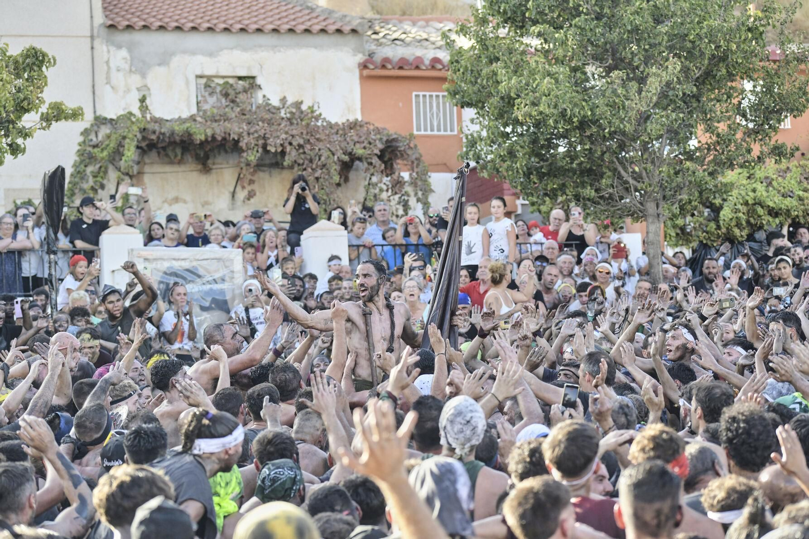 Un momento de la celebración en Baza.