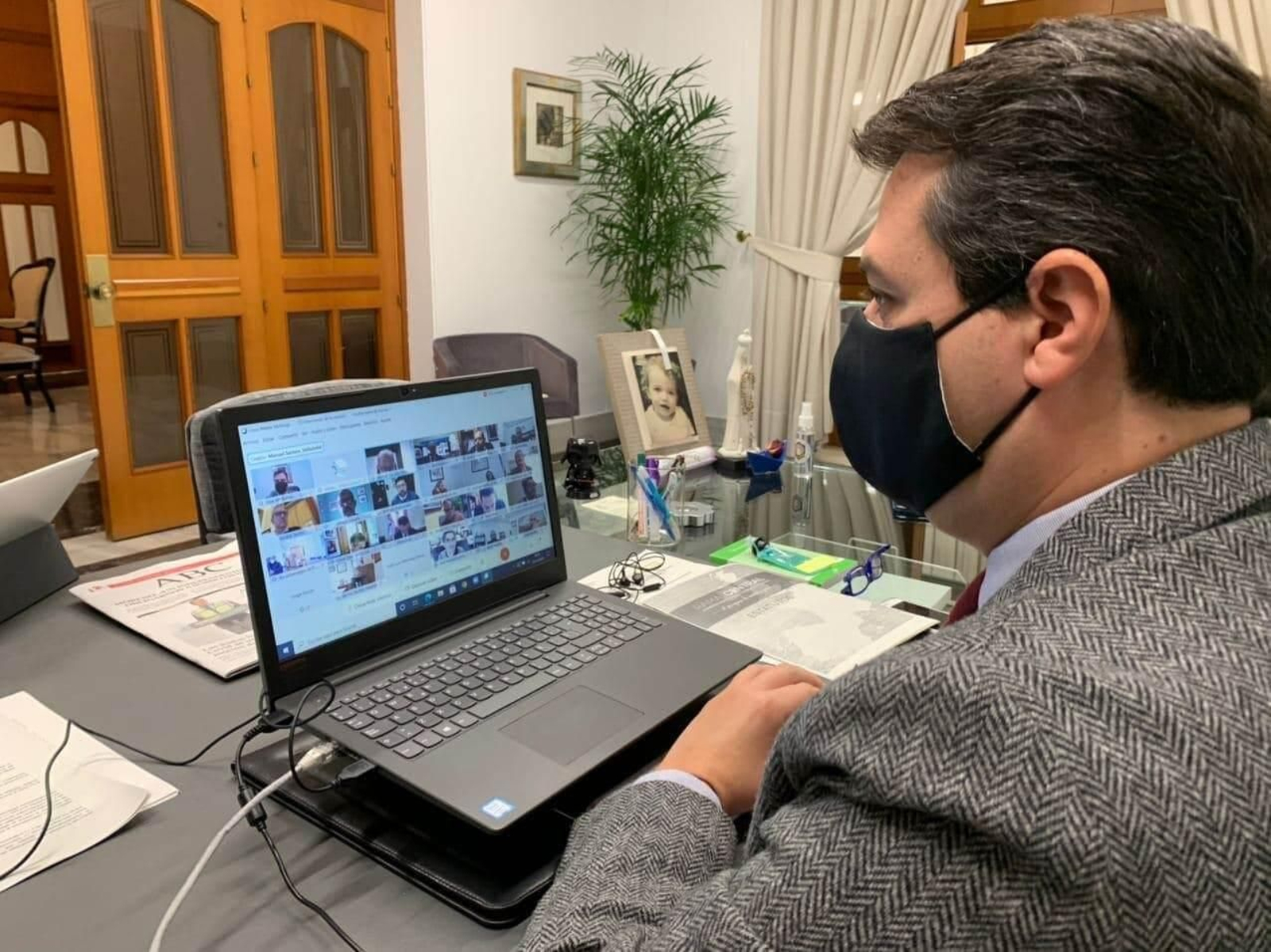 Bellido durante la reunión de Ramal Central.