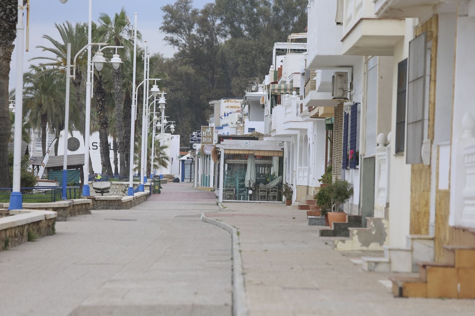 Coronavirus en Málaga: El desierto de Pedregalejo, en fotos