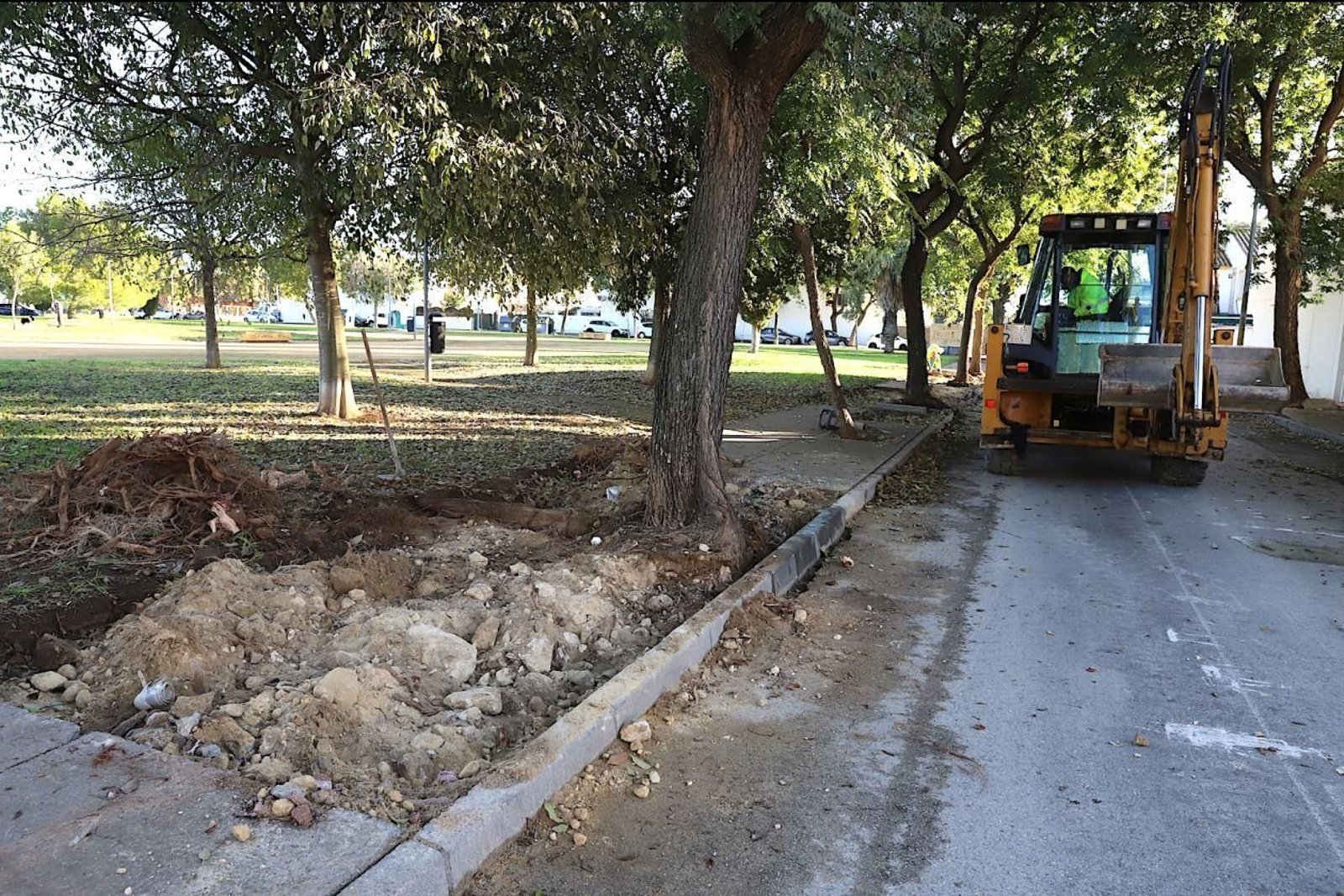 Obras de remodelación y reurbanización del acerado de la calle Parque Timanfaya.