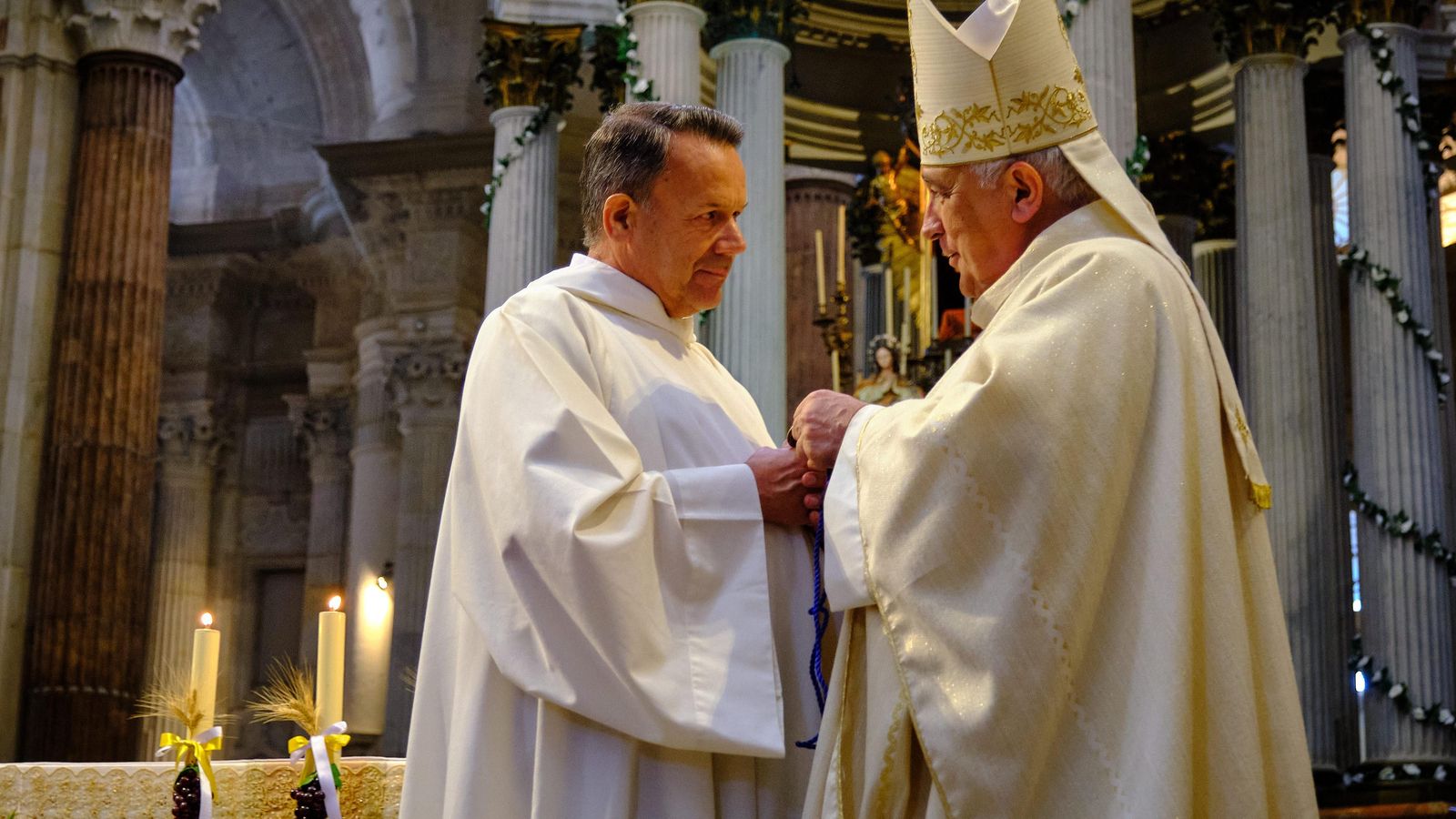 Un momento del acto presidido por el obispo Rafael Zornoza