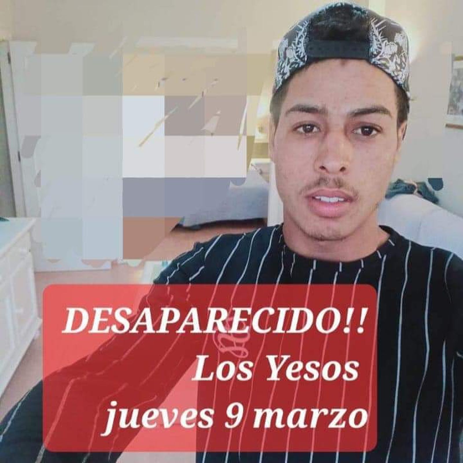 Imagen del desaparecido en Sorvilán