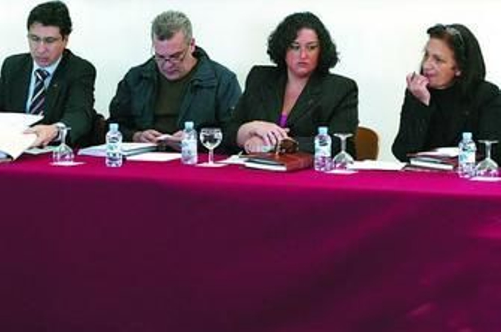 Miguel Tornay, Manuel Barrios, Bettina Pérez y Ana Morales, concejales del PSOE.