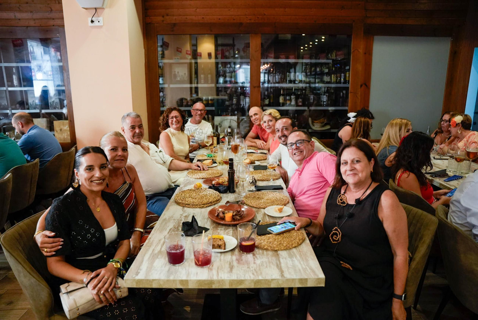Disfrutando de la feria del mediodía en la jornada del jueves