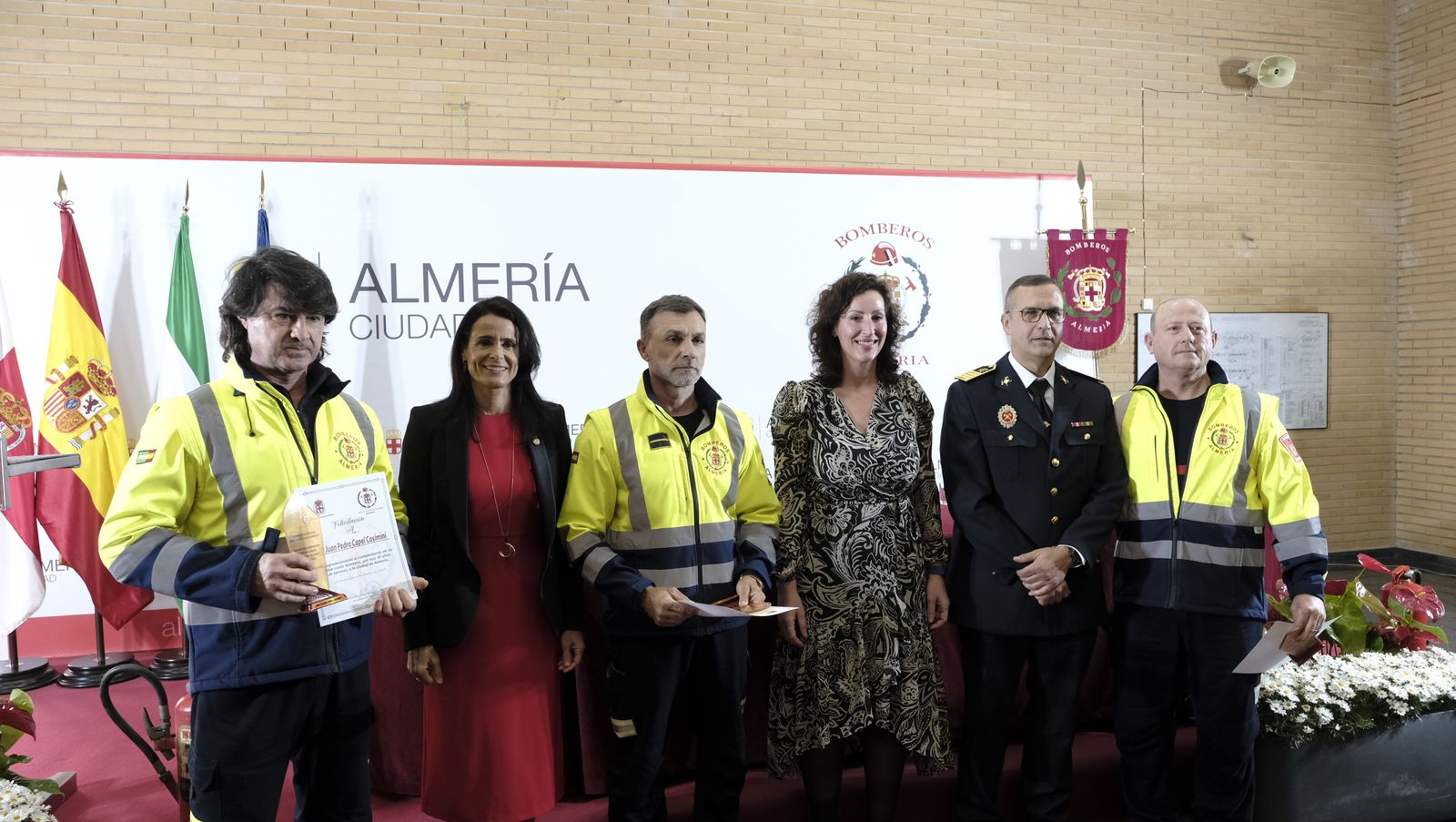 Imágenes del acto del patrón de los bomberos, San Juan de Dios. Almería