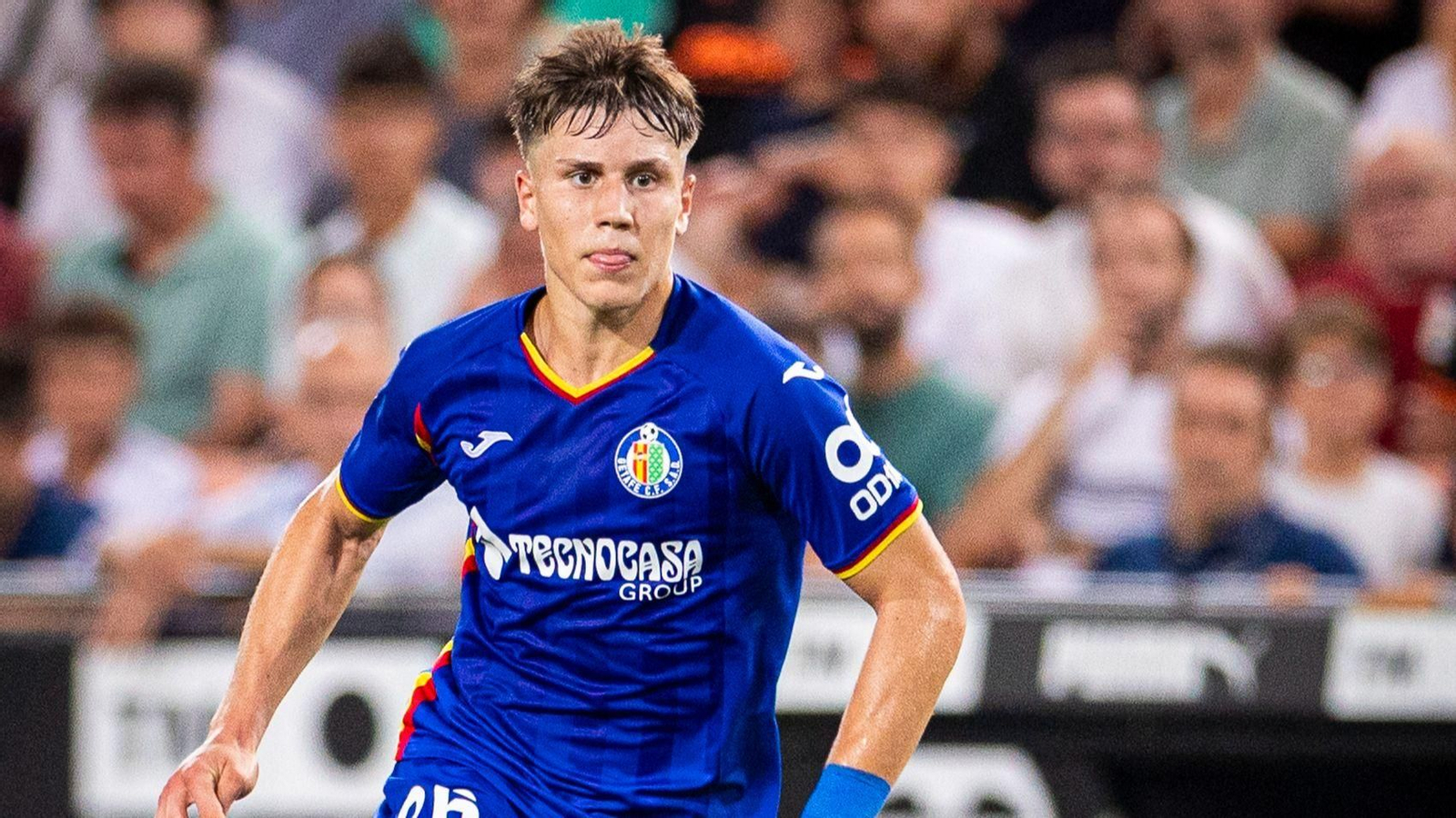 Davinchi, en el encuentro en Mestalla de la pasada jornada.