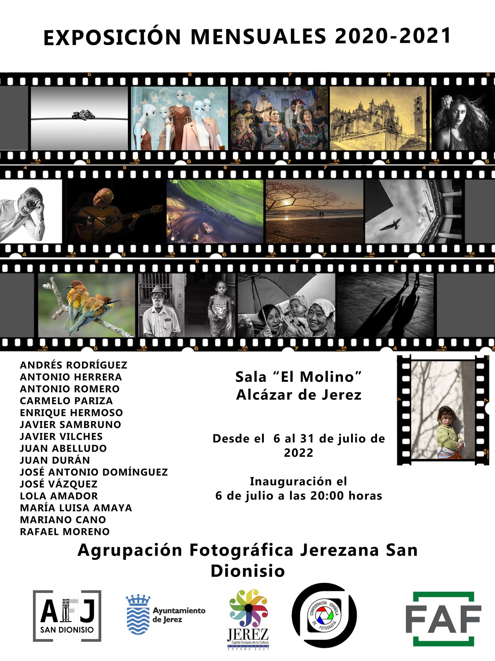 La ‘Exposición Mensuales 2020-2021’ presenta una selección de obras de la Agrupación Fotográfica San Dionisio de Jerez