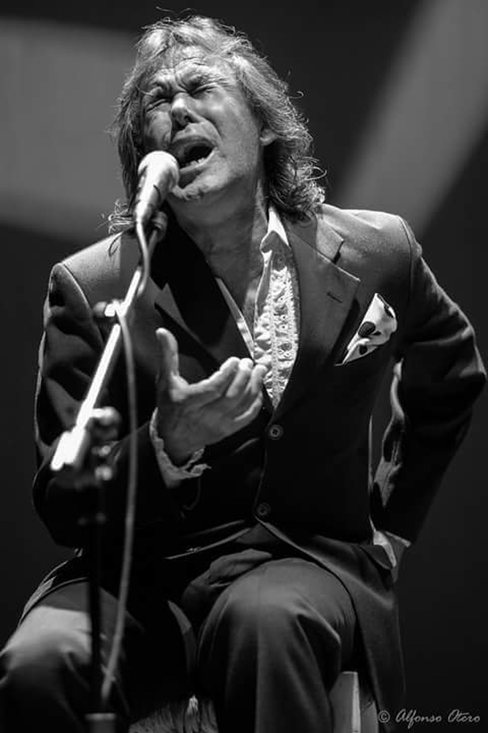 El cantautor Antonio Puerto, durante una de sus actuaciones.