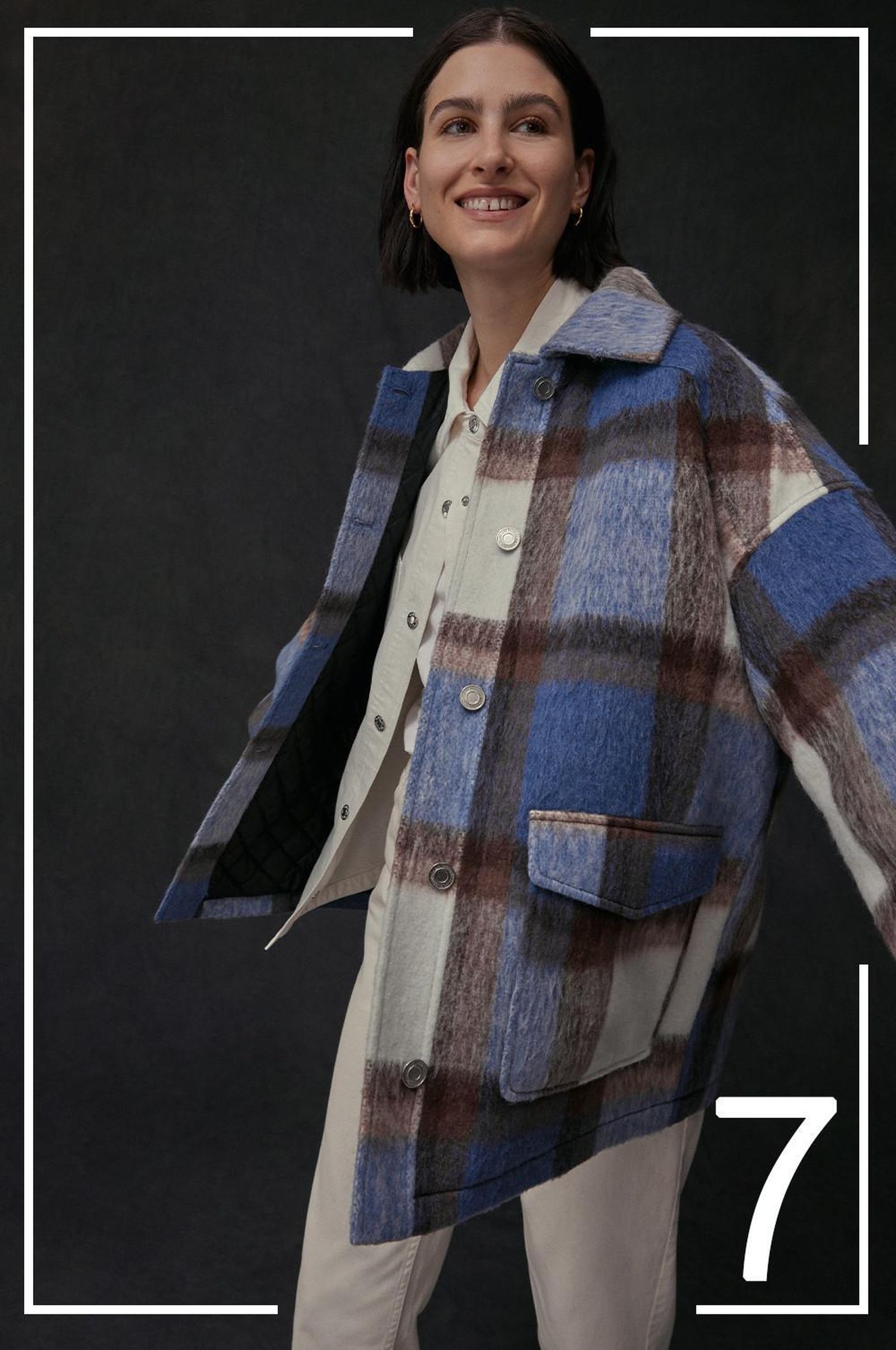 Chaqueta de cuadros de Primark.