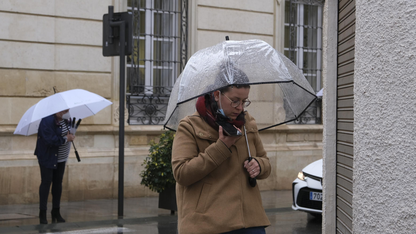 Imágenes de la lluvia en Almería.