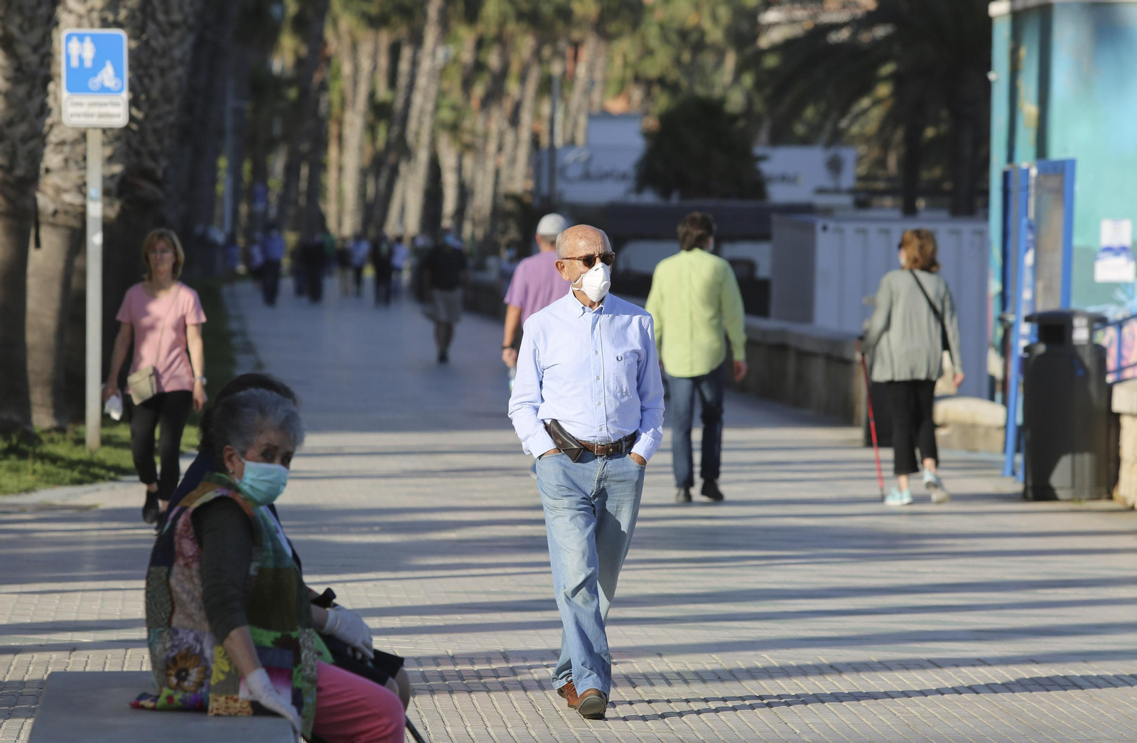 Las fotos de las concentraciones en el paseo marítimo de Málaga