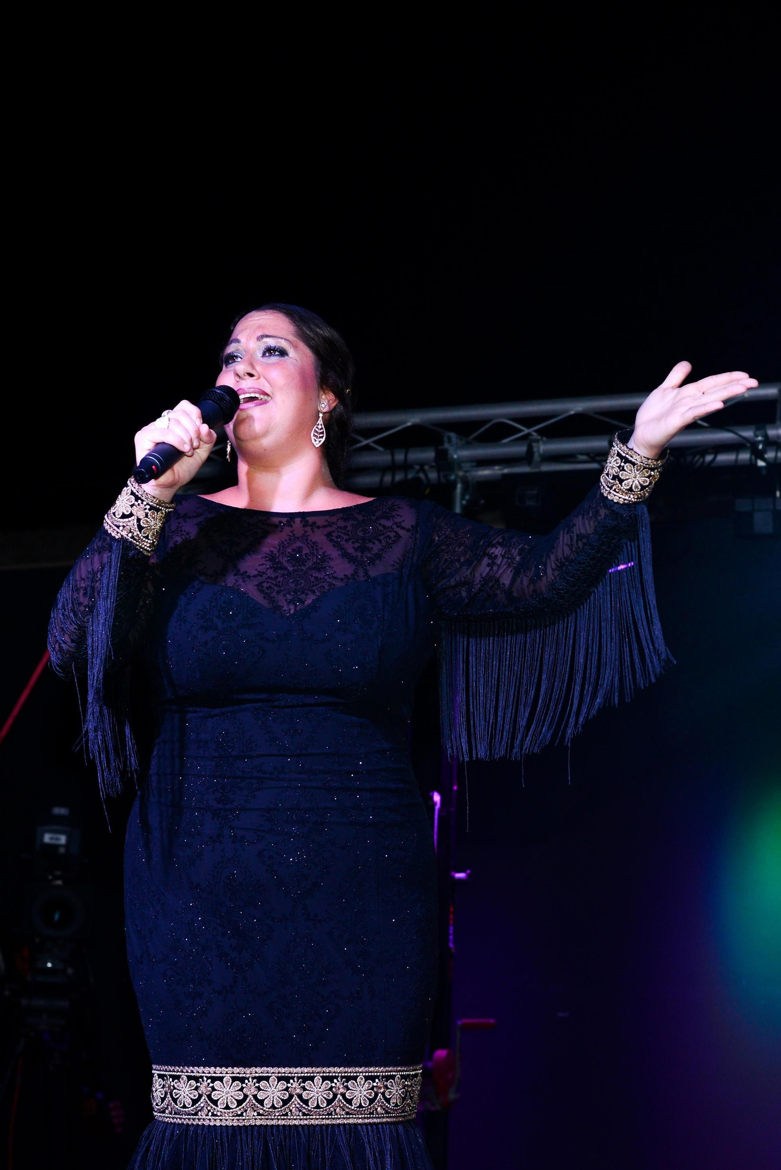 La cantaora gaditana Ana Polanco, durante una de sus actuaciones.