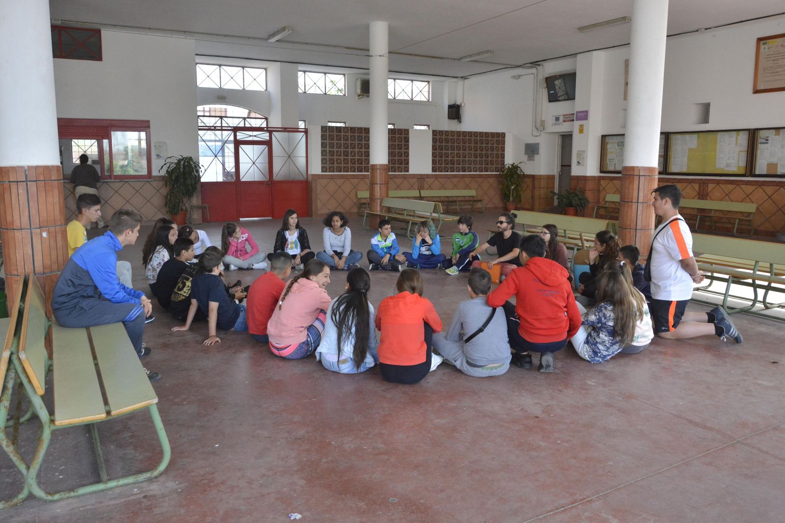 Alumnado del Virgen de la Esperanza en una imagen de archivo.